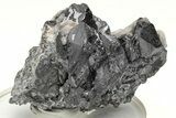 Metallic Wodginite Crystals On Quartz - Itatiaia Mine, Brazil #214580-1